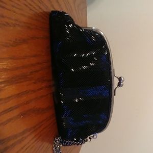 Black, beaded The Limited wristlet/clutch